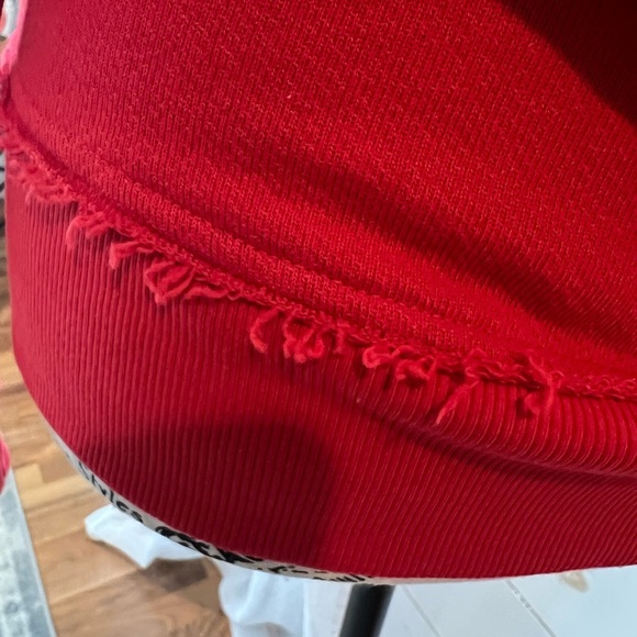 Zumba Fitness Red & Black Women's Jacket, XS, extra suave, EUC, distressed - Picture 5 of 10